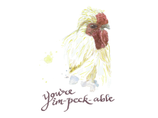 You're Im-peck-able Greeting Card