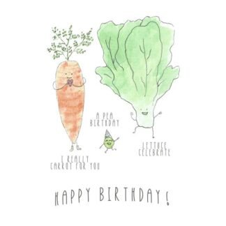 Happy Birthday Veggie-Pun Card!